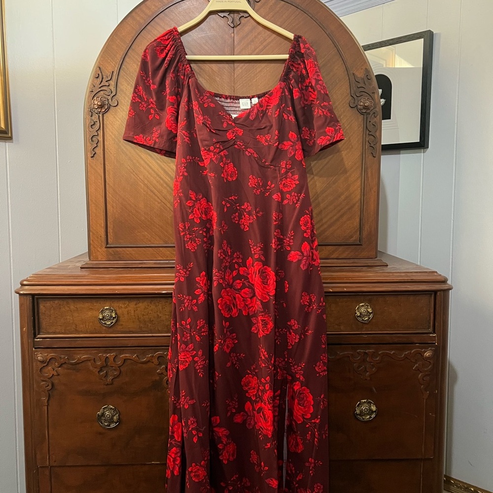 GAP Red Floral Dress